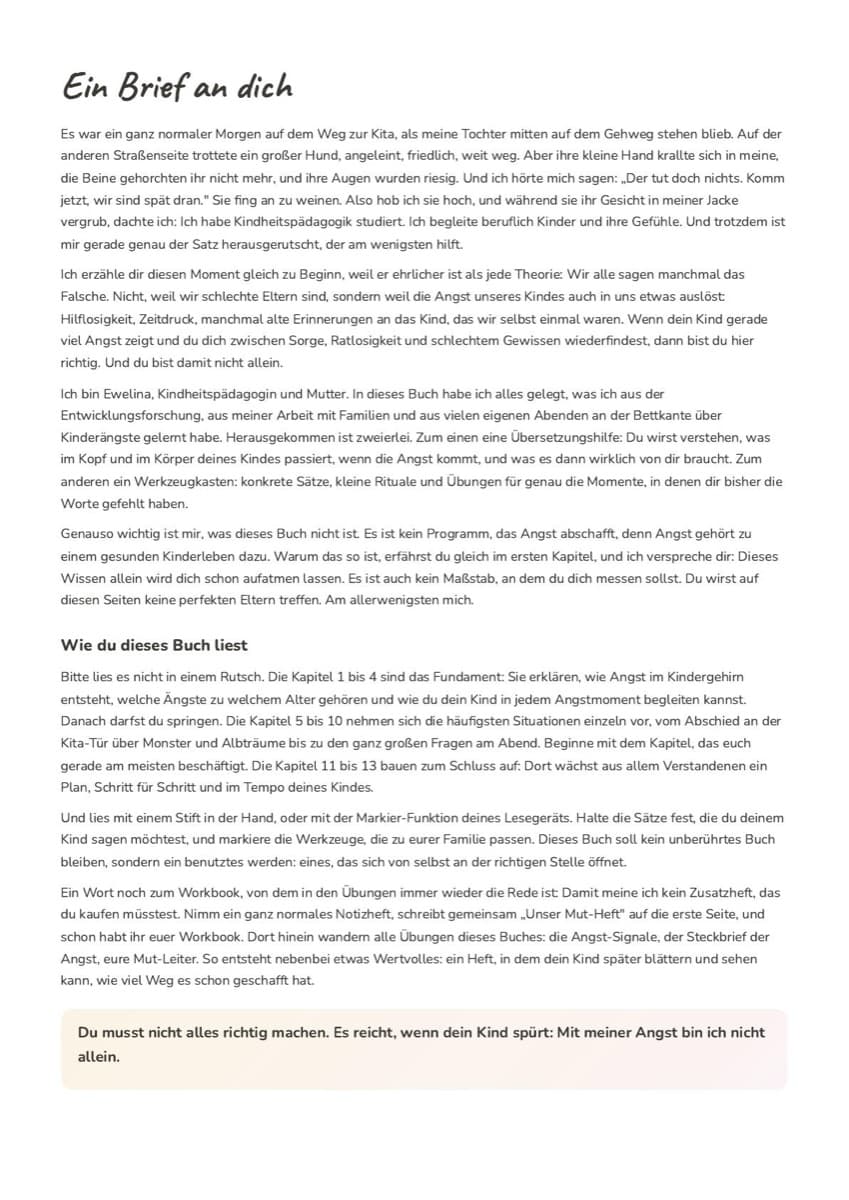 Leitfaden: Wenn dein Kind ängstlich ist, Vorschauseite 3
